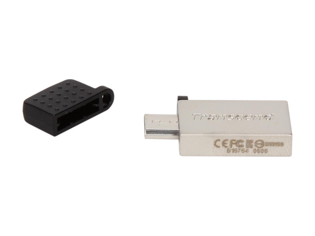 Transcend JetFlash 380 8GB USB 2.0 OTG Flash Drive Model TS8GJF380S