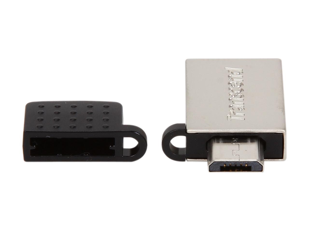 Transcend JetFlash 380 8GB USB 2.0 OTG Flash Drive Model TS8GJF380S