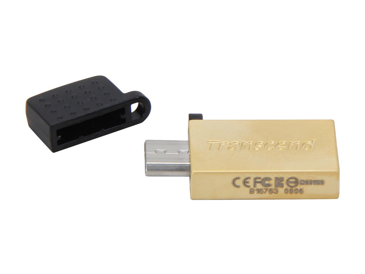 Transcend JetFlash 380 8GB USB 2.0 OTG Flash Drive Model TS8GJF380G