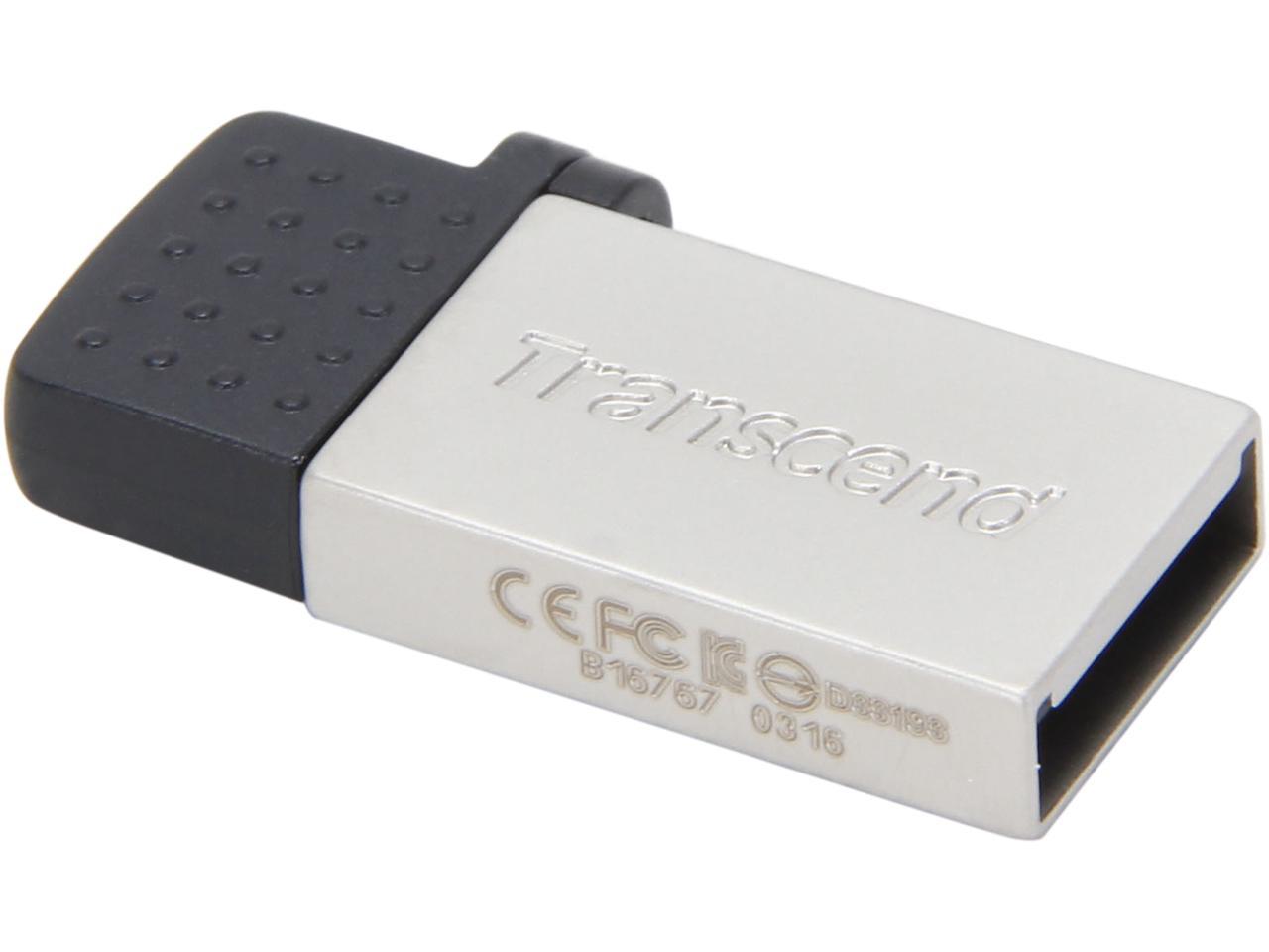Transcend JetFlash 380 16GB USB 2.0 OTG Flash Drive Model TS16GJF380S