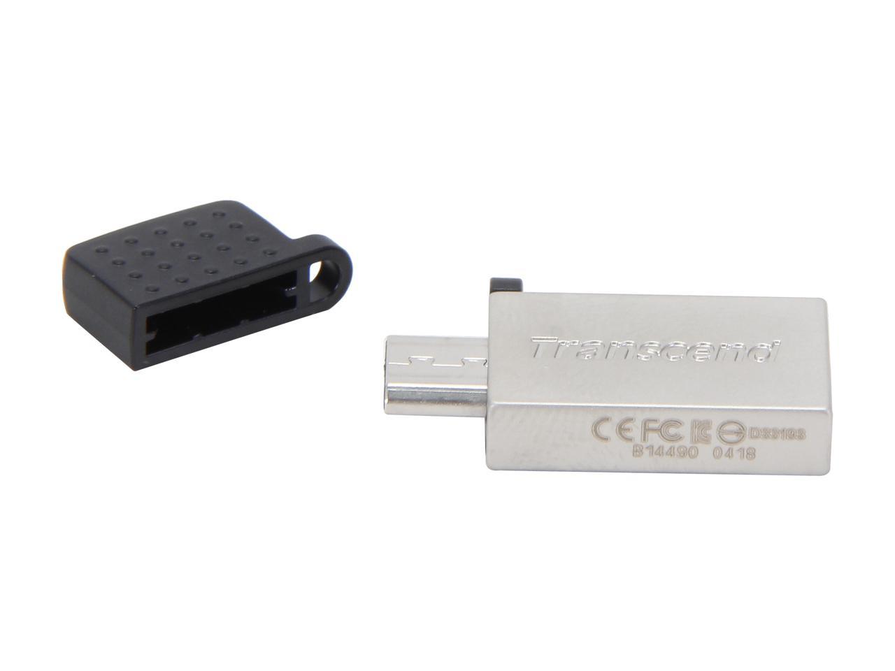 Transcend JetFlash 380 32GB USB 2.0 OTG Flash Drive Model TS32GJF380S