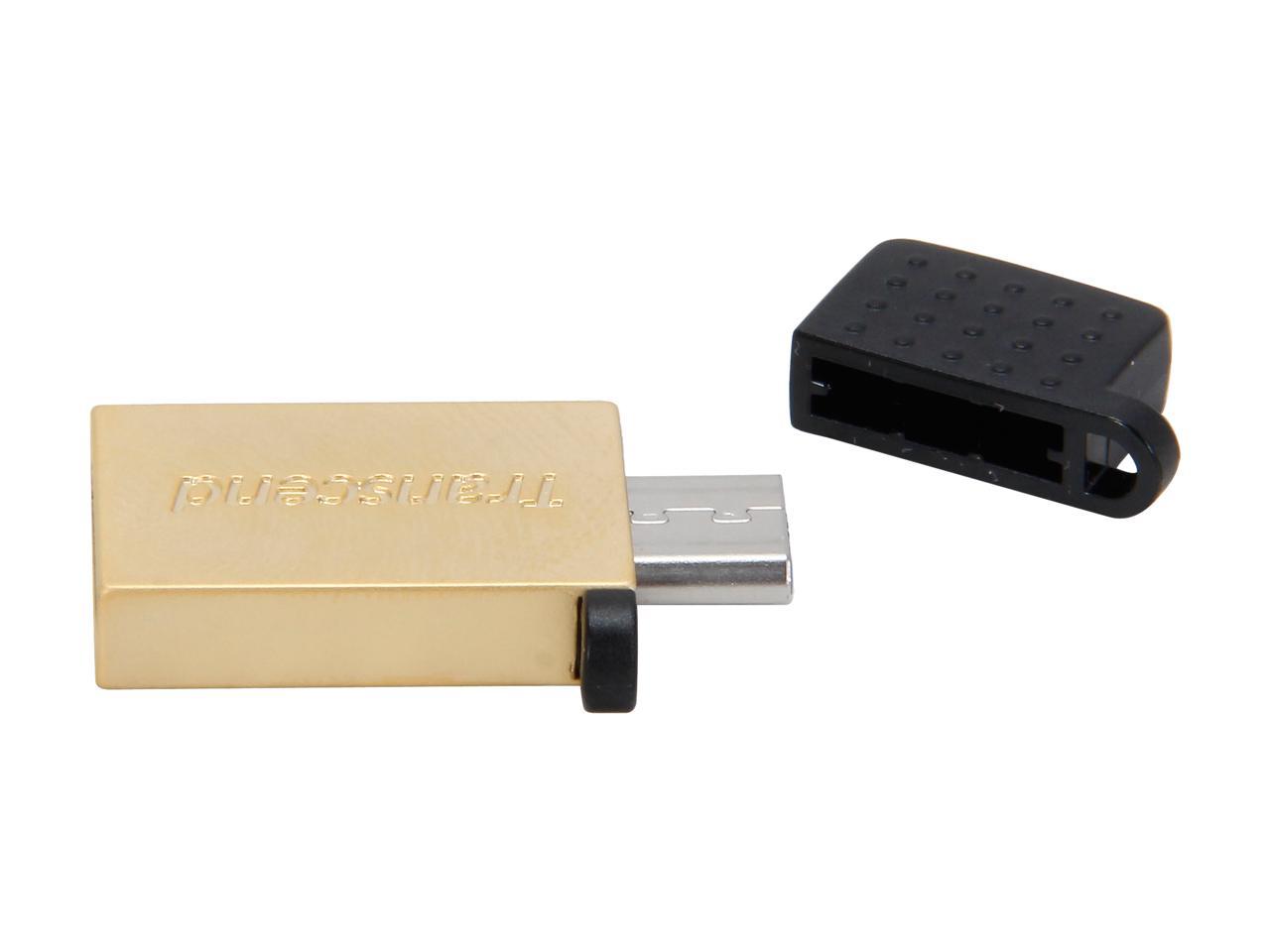Transcend JetFlash 380 32GB USB 2.0 OTG Flash Drive Model TS32GJF380G