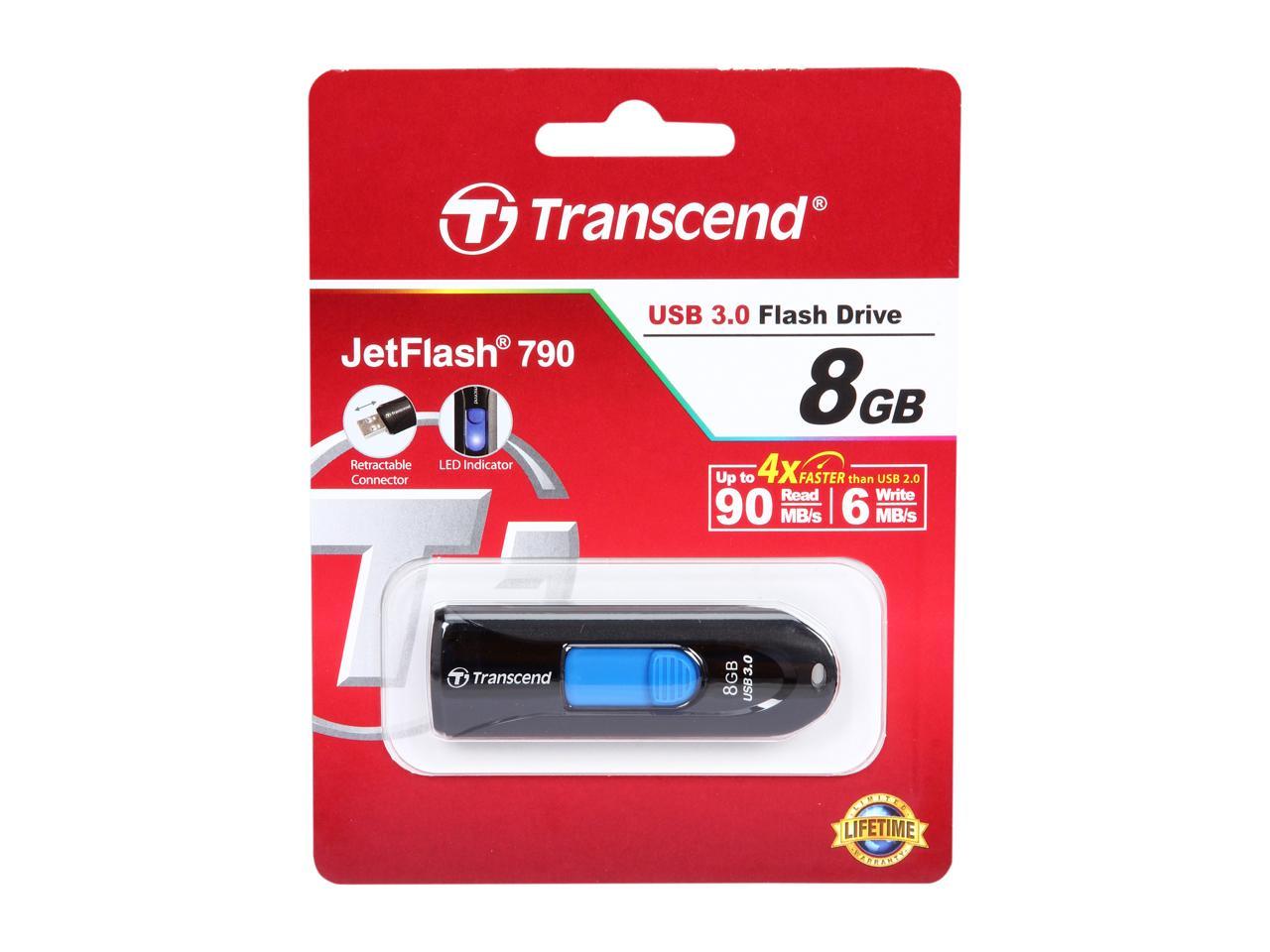 Transcend JetFlash 790 8GB USB 3.0 Flash Drive Model TS8GJF790K