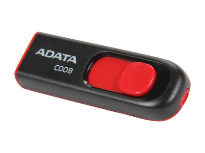 ADATA Classic Series C008 16GB Retractable USB 2.0 Flash Drive Model AC008-16G-RKD