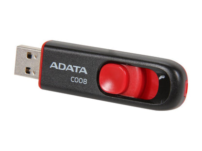 ADATA Classic Series C008 16GB Retractable USB 2.0 Flash Drive Model AC008-16G-RKD
