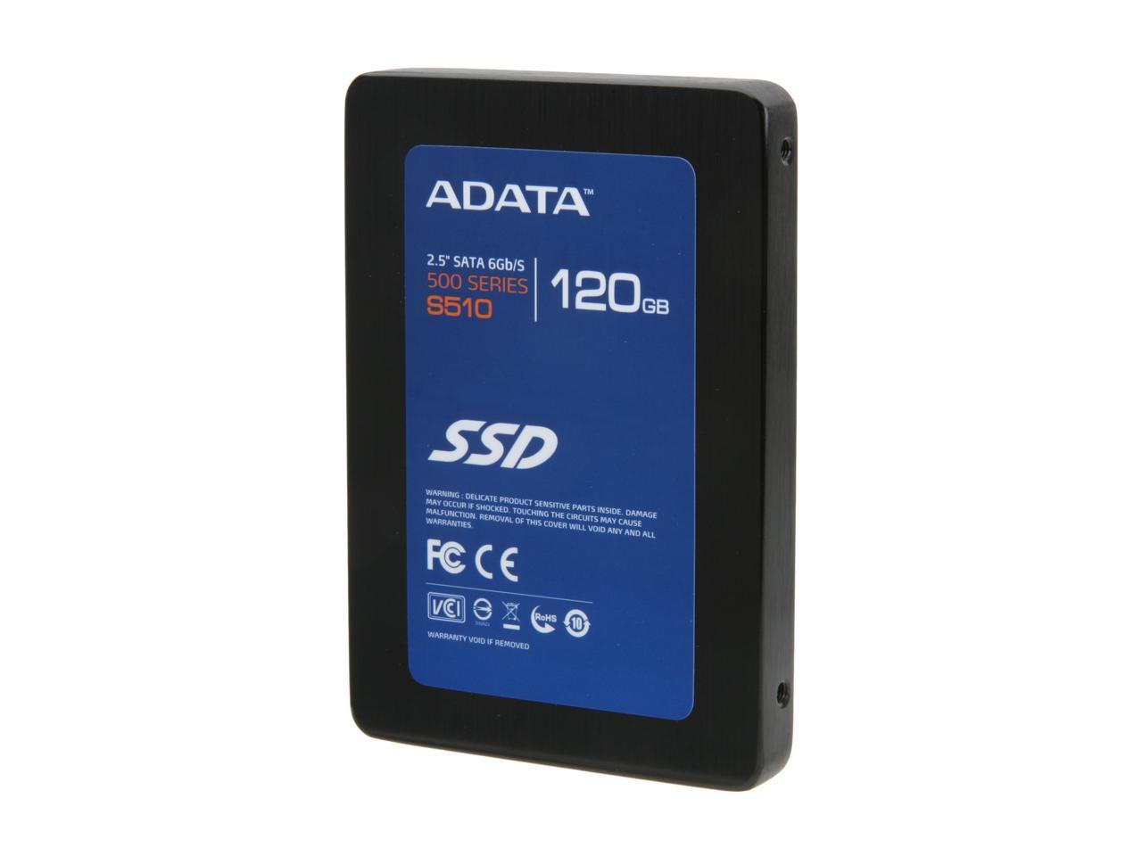 ADATA S510 Series 2.5" 120GB SATA III MLC Internal Solid State Drive (SSD) AS510S3-120GM-C