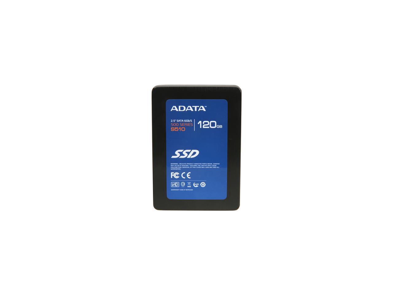 ADATA S510 Series 2.5" 120GB SATA III MLC Internal Solid State Drive (SSD) AS510S3-120GM-C