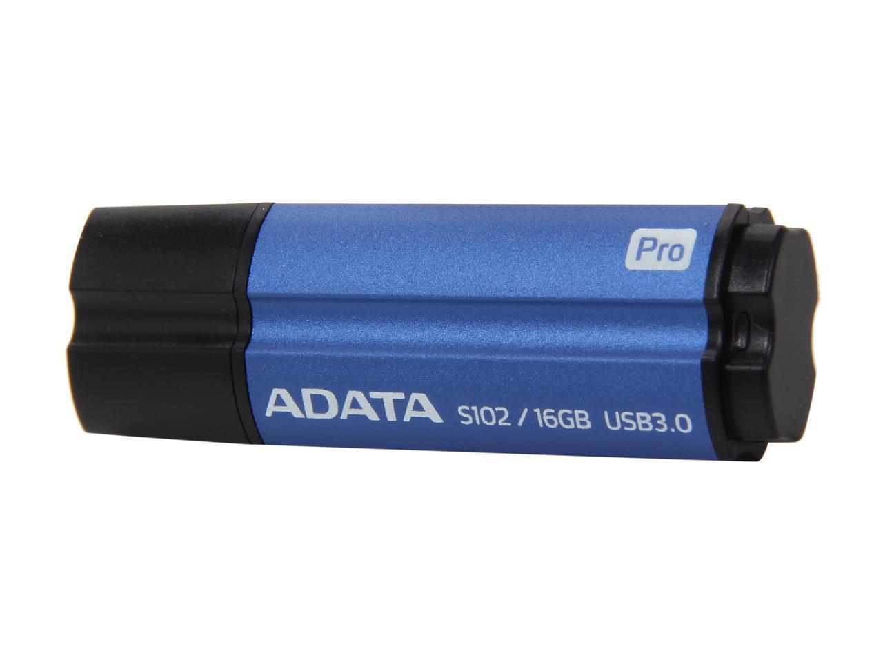 ADATA 16GB S102 Pro Advanced USB 3.0 Flash Drive, Speed Up to 100MB/s (AS102P-16G-RBL)