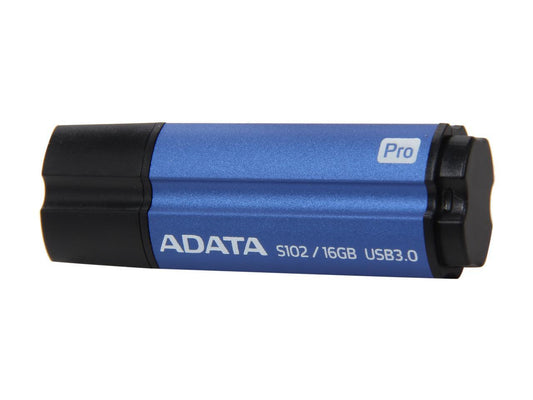 ADATA 16GB S102 Pro Advanced USB 3.0 Flash Drive, Speed Up to 100MB/s (AS102P-16G-RBL)