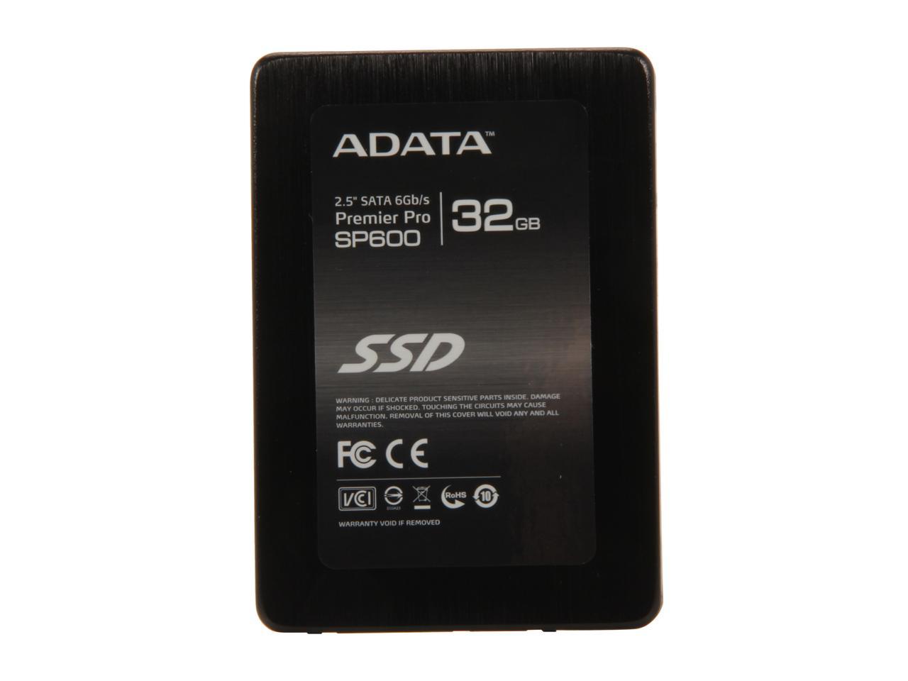 ADATA Premier SP600 2.5" 32GB SATA III MLC Internal Solid State Drive (SSD) ASP600S3-32GM-C