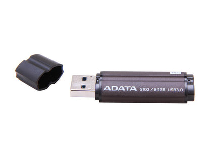 ADATA 64GB S102 Pro Advanced USB 3.0 Flash Drive, Speed Up to 100MB/s (AS102P-64G-RGY)