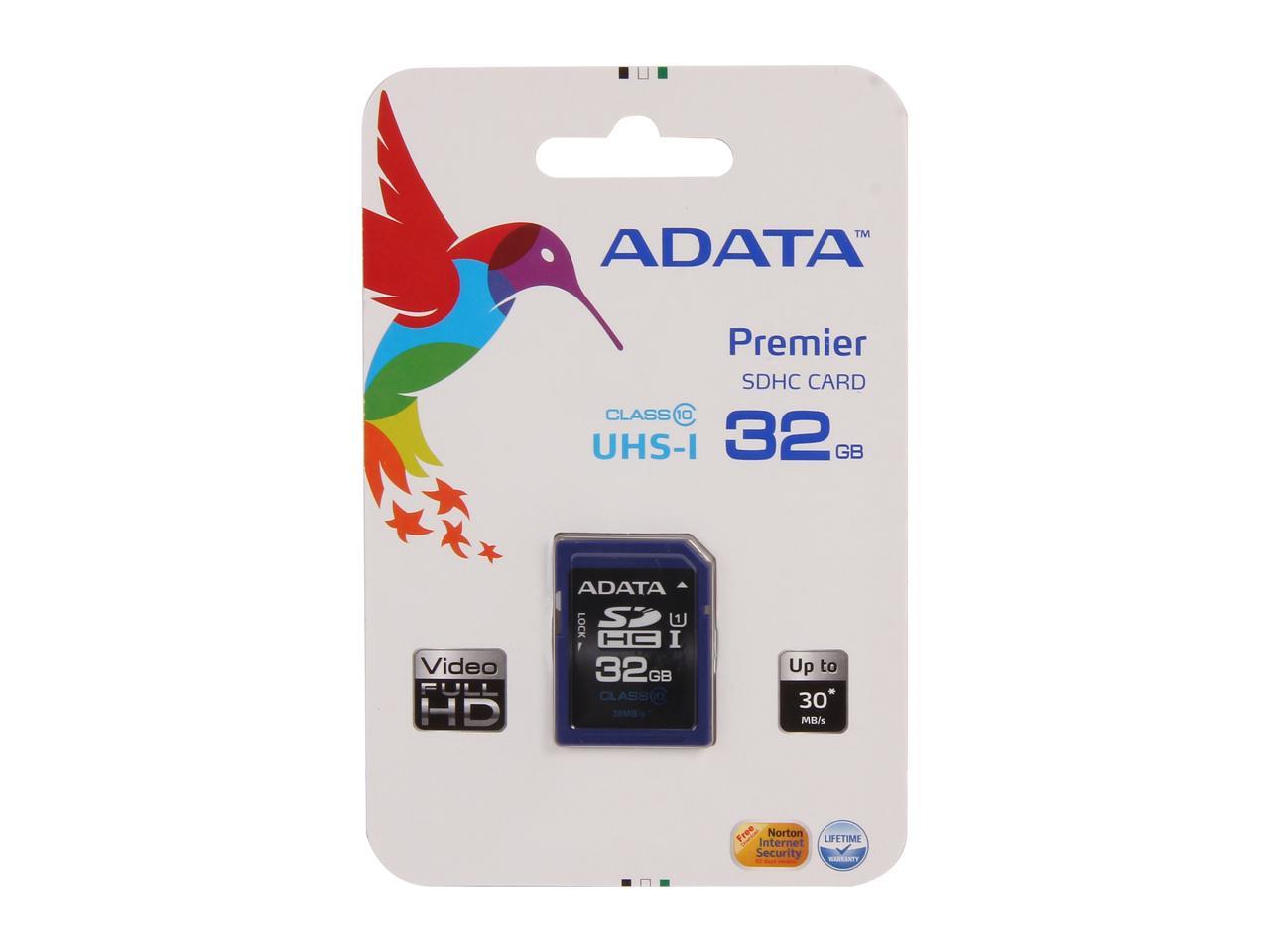 ADATA Premier 32GB SDHC UHS-I Card- CLASS 10 30MB/s