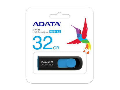 ADATA 32GB UV128 USB 3.2 Gen 1 Flash Drive (AUV128-32G-RBE)