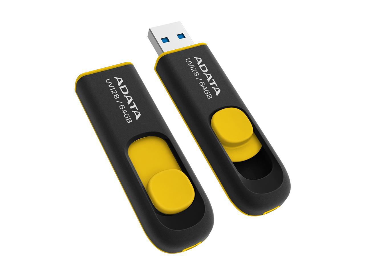 ADATA 64GB UV128 USB 3.2 Gen 1 Flash Drive (AUV128-64G-RBY)