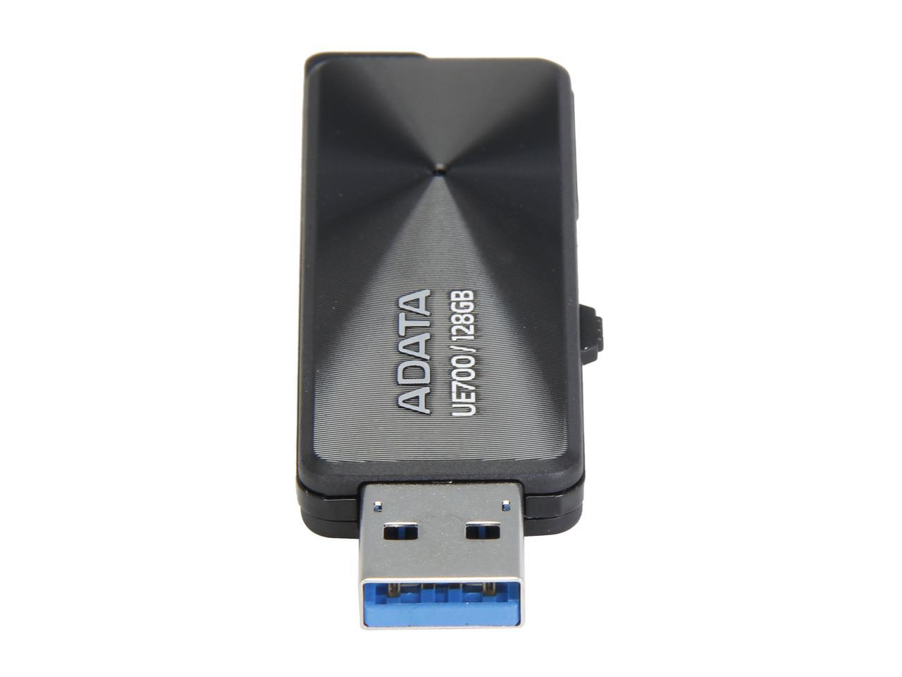 ADATA 128GB Elite UE700 USB 3.0 Flash Drive, Speed Up to 200MB/s (AUE700-128G-CBK)