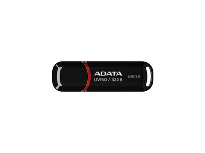 ADATA 32GB UV150 Snap-on Cap USB 3.0 Flash Drive (AUV150-32G-RBK)