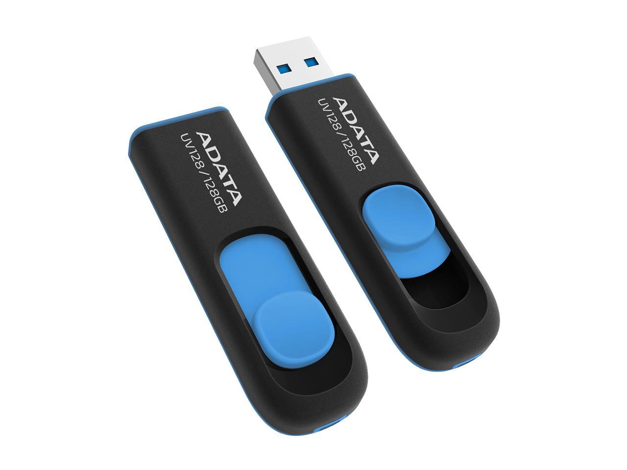 ADATA 128GB UV128 USB 3.2 Gen 1 Flash Drive (AUV128-128G-RBE)