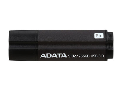 ADATA 256GB S102 Pro Advanced USB 3.0 Flash Drive, Speed Up to 200MB/s (AS102P-256G-RGY)