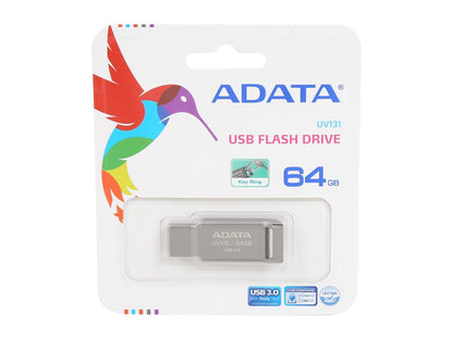 ADATA 64GB UV131 USB 3.0 Flash Drive (AUV131-64G-RGY)