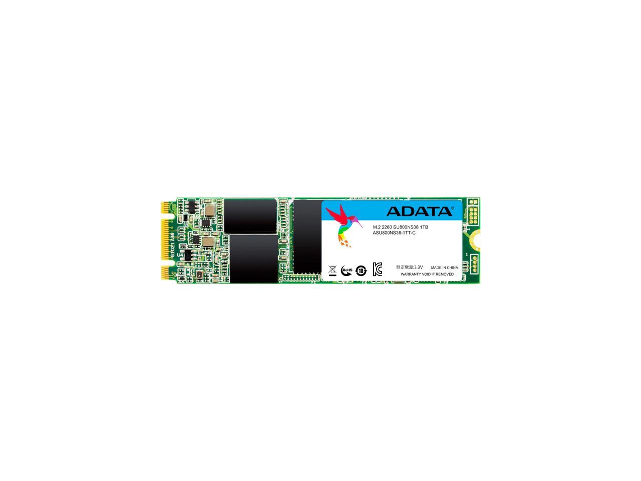 ADATA Ultimate SU800 M.2 2280 1TB SATA III 3D NAND Internal Solid State Drive (SSD) ASU800NS38-1TT-C