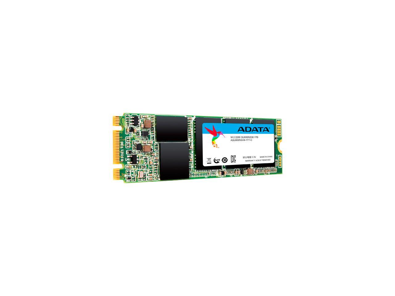ADATA Ultimate SU800 M.2 2280 1TB SATA III 3D NAND Internal Solid State Drive (SSD) ASU800NS38-1TT-C