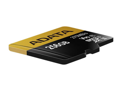 Adata 256GB Premier ONE microSDXC UHS-II / U3 Class 10 Memory Card with SD Adapter, Speed Up to 275MB/s (AUSDX256GUII3CL10-CA1)