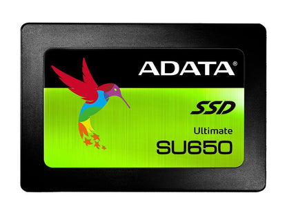 ADATA Ultimate SU650 2.5" 120GB SATA III 3D NAND Internal Solid State Drive (SSD) ASU650SS-120GT-C