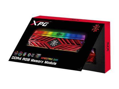 XPG SPECTRIX D41 16GB (2 x 8GB) 288-Pin DDR4 SDRAM DDR4 3200 (PC4 25600) Desktop Memory Model AX4U320038G16-DR41
