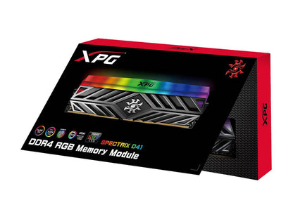 XPG SPECTRIX D41 16GB (2 x 8GB) 288-Pin DDR4 SDRAM DDR4 3200 (PC4 25600) RGB Desktop Memory Model AX4U320038G16-DT41