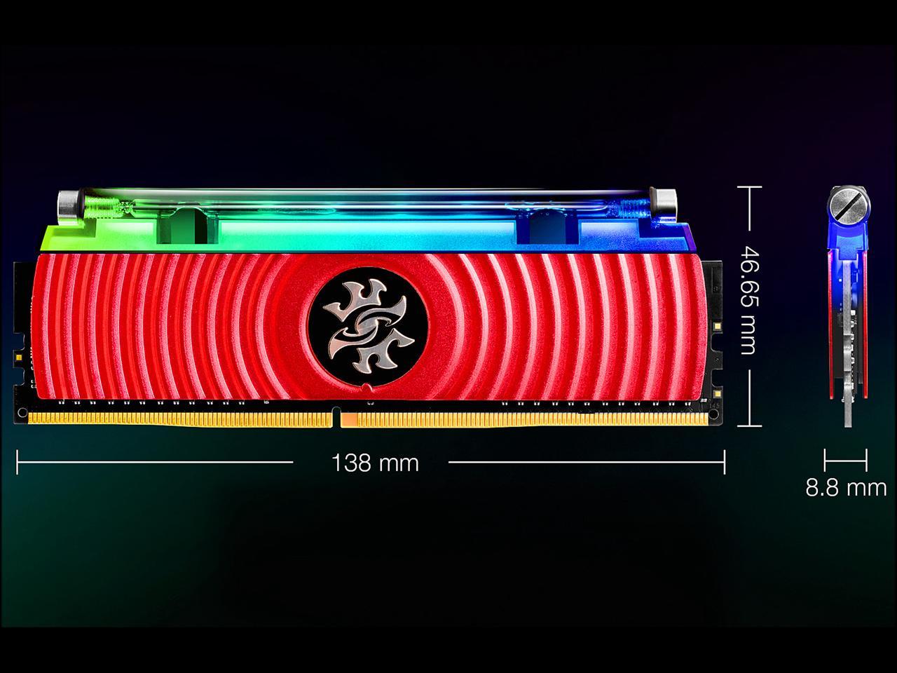 XPG SPECTRIX D80 16GB (2 x 8GB) 288-Pin DDR4 SDRAM DDR4 3000 (PC4 24000) Desktop Memory Model AX4U300038G16-DR80
