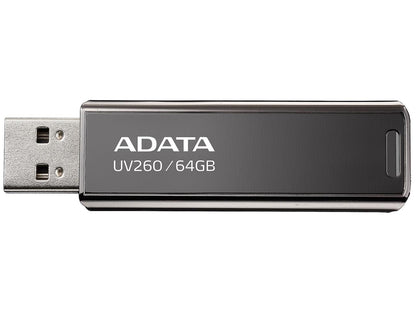 ADATA 64GB UV260 USB 2.0 Flash Drive (AUV260-64G-RBK)