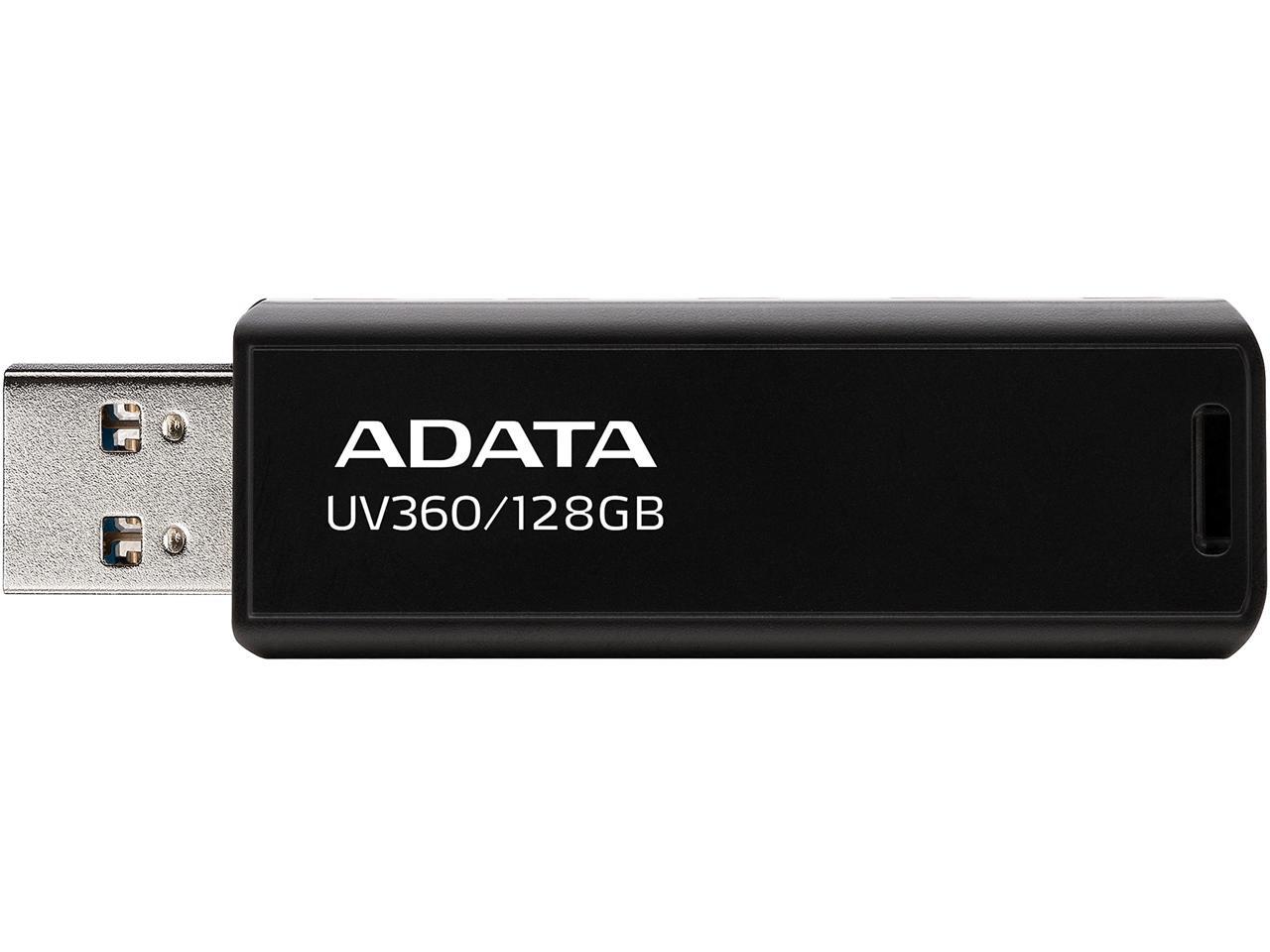 ADATA 128GB UV360 USB 3.2 Gen 1 Flash Drive (AUV360-128G-RBK)