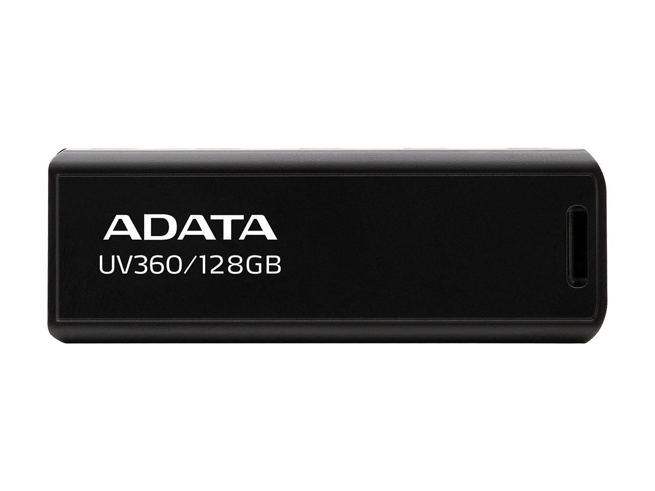 ADATA 128GB UV360 USB 3.2 Gen 1 Flash Drive (AUV360-128G-RBK)