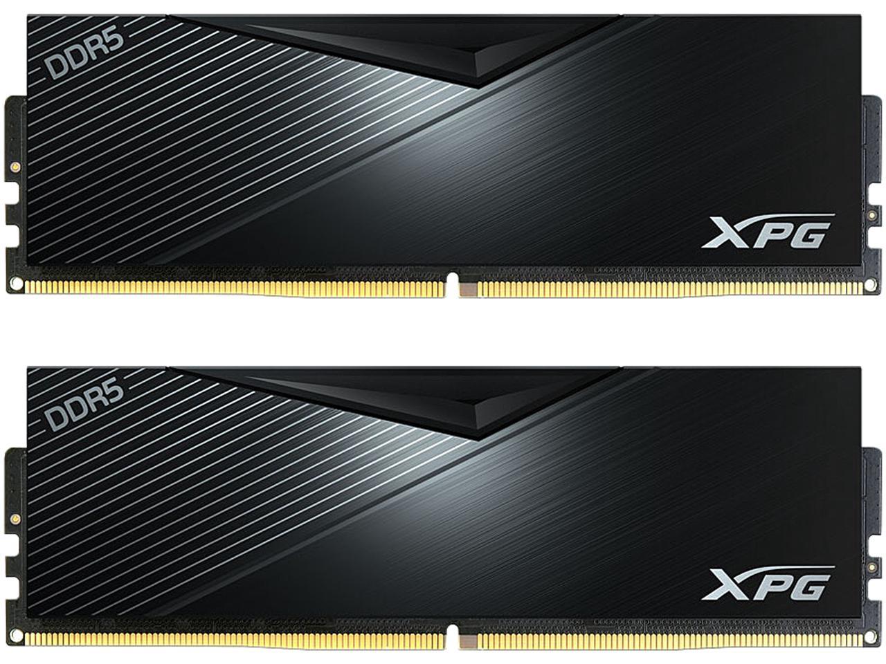 XPG LANCER 32GB (2 x 16GB) 288-Pin PC RAM DDR5 5200 (PC5 41600) Desktop Memory Model AX5U5200C3816G-DCLABK
