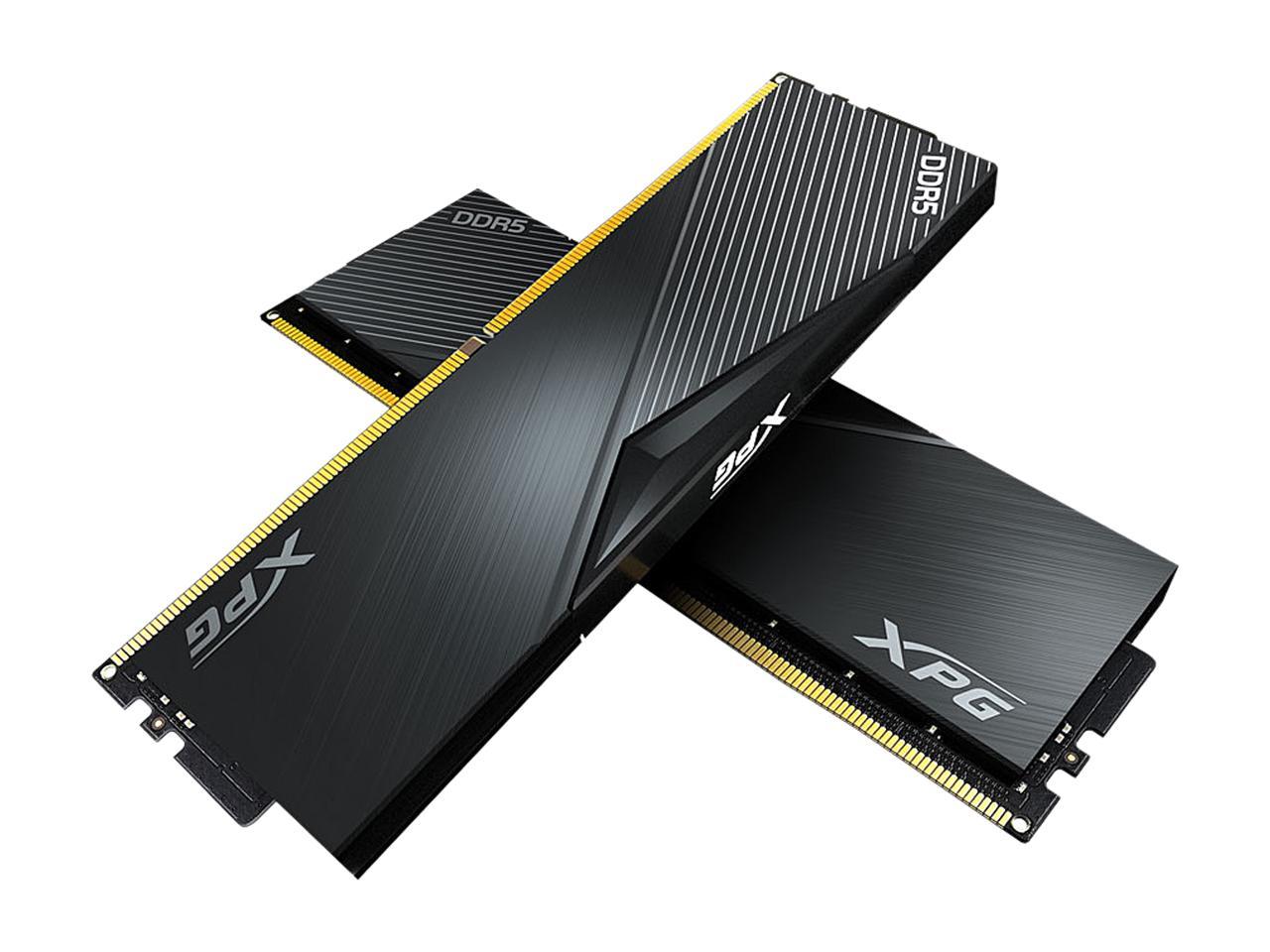 XPG LANCER 32GB (2 x 16GB) 288-Pin PC RAM DDR5 5200 (PC5 41600) Desktop Memory Model AX5U5200C3816G-DCLABK