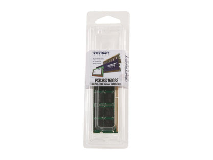 Patriot Signature 8GB 204-Pin DDR3 SO-DIMM DDR3 1600 (PC3 12800) Laptop Memory Model PSD38G16002S