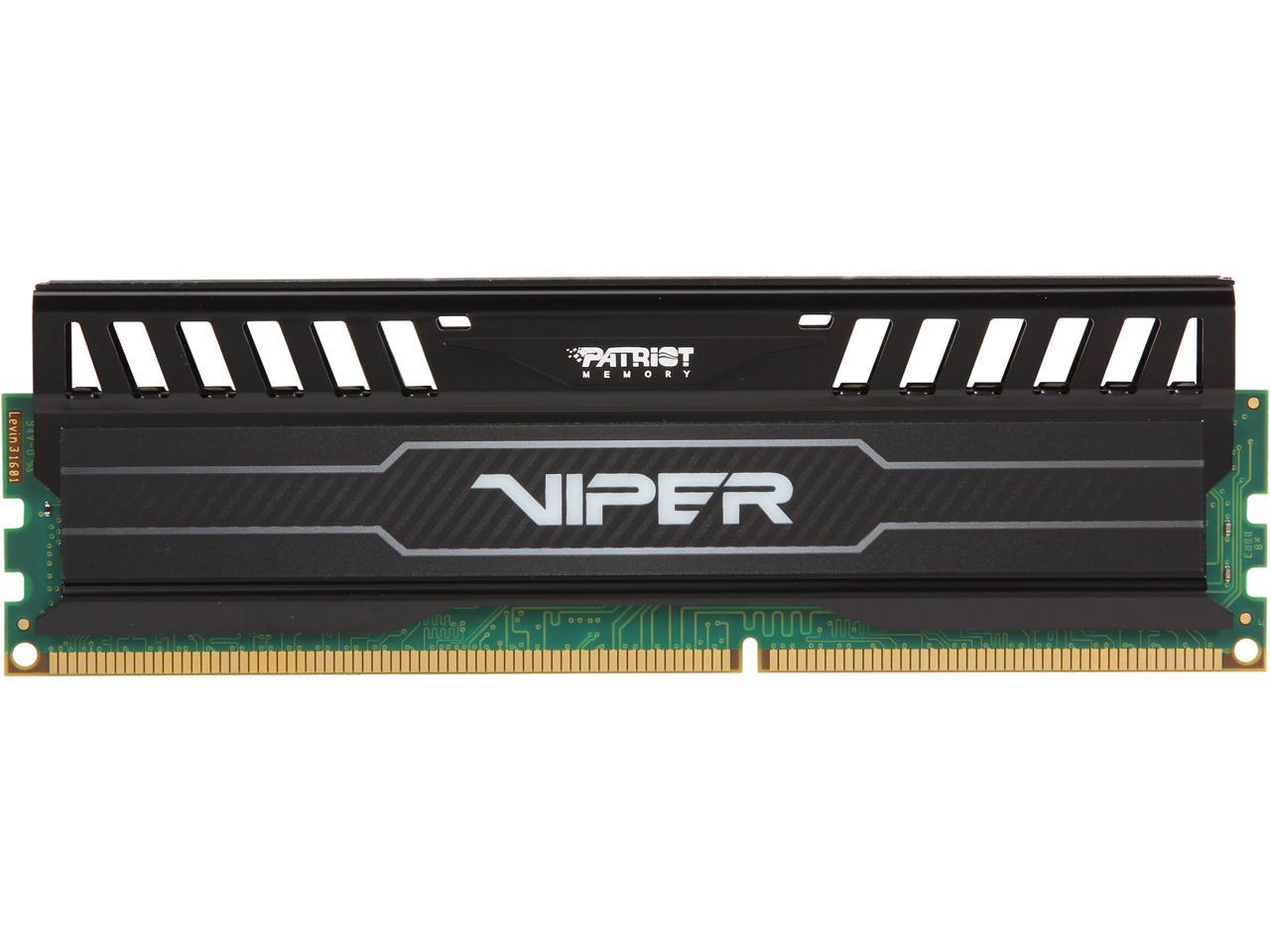 Patriot Viper 3 8GB 240-Pin DDR3 SDRAM DDR3 1600 (PC3 12800) Desktop Memory Model PV38G160C0