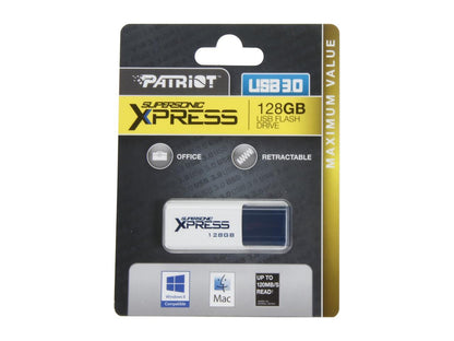 Patriot Supersonic Xpress 128GB USB 3.0 Flash Drive Model PSF128GXPUSB