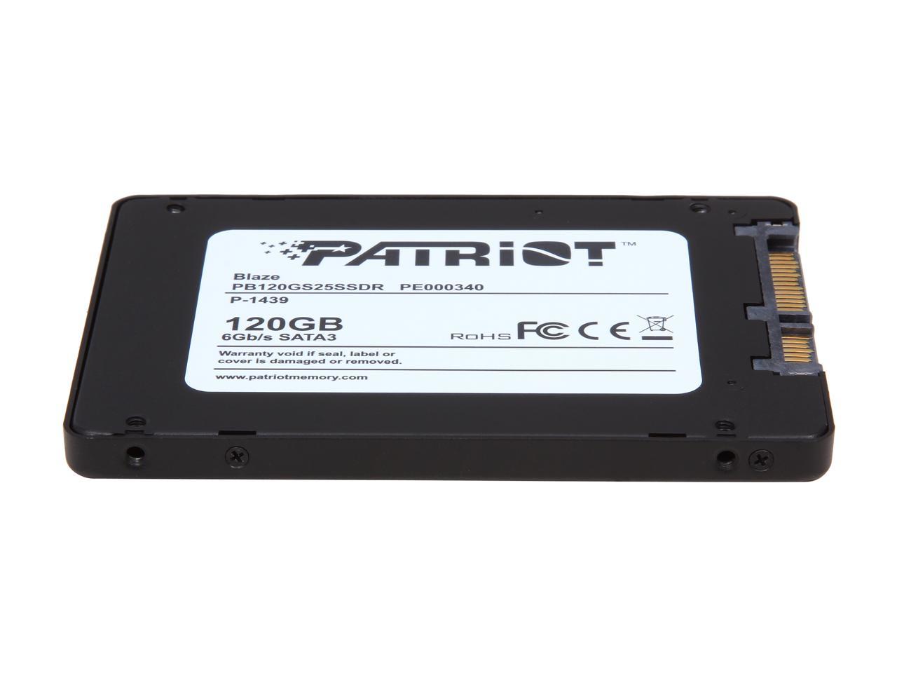Patriot Blaze 2.5" 120GB SATA III Internal Solid State Drive (SSD) PB120GS25SSDR