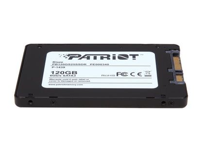 Patriot Blaze 2.5" 120GB SATA III Internal Solid State Drive (SSD) PB120GS25SSDR