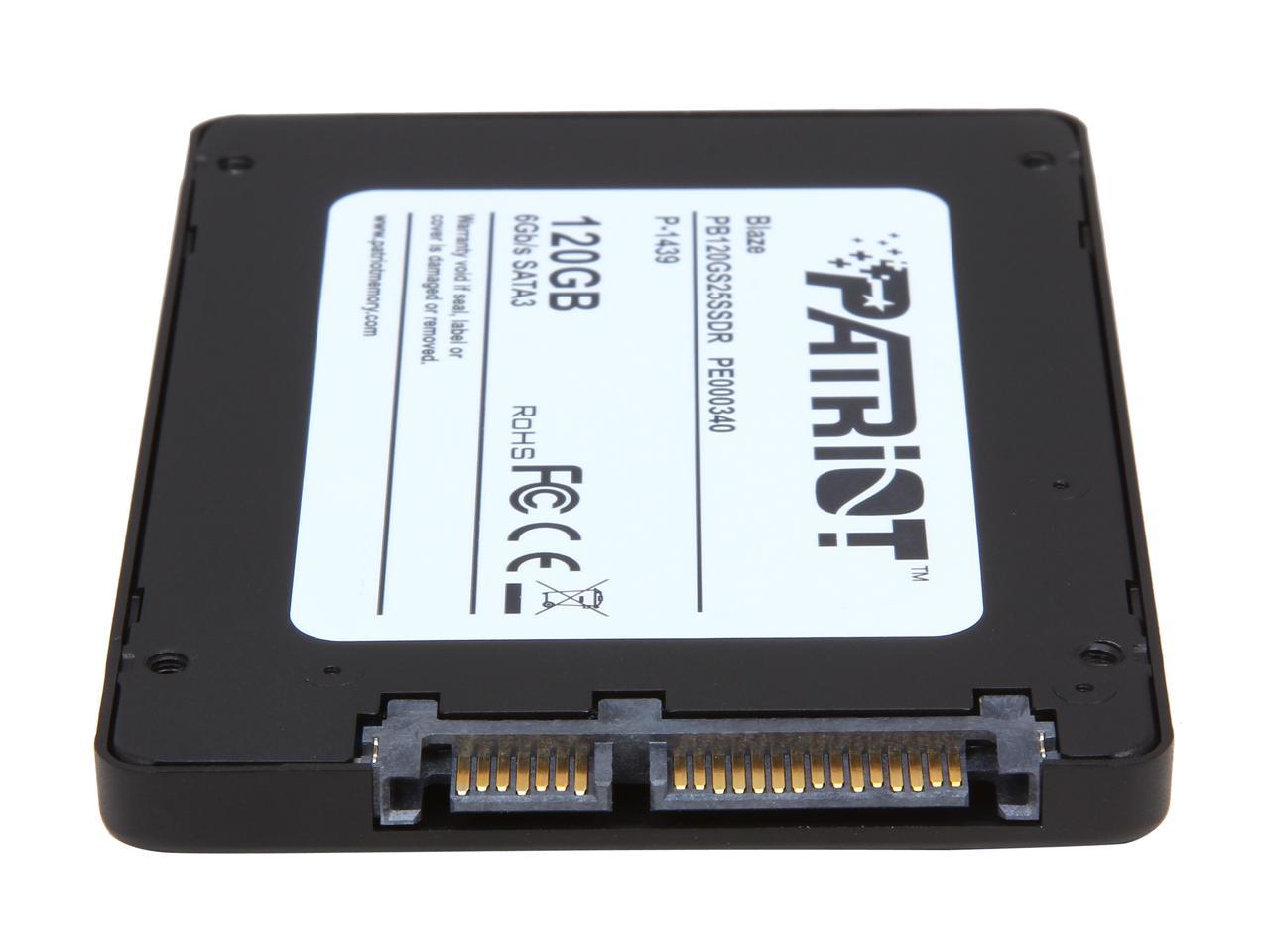 Patriot Blaze 2.5" 120GB SATA III Internal Solid State Drive (SSD) PB120GS25SSDR