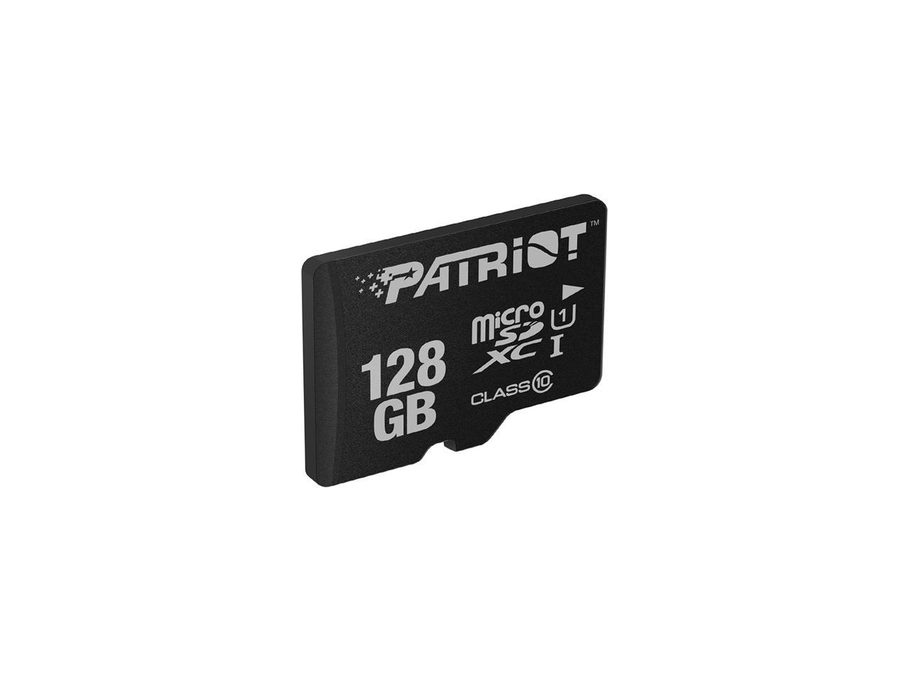 Patriot 128GB LX Series microSDXC UHS-I/U1 Class 10 Memory Card with SD Adapter, Speed Up to 90MB/s (PSF128GMCSDXC10)