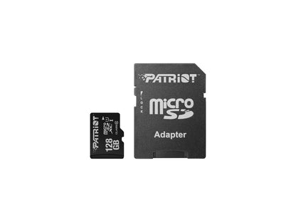 Patriot 128GB LX Series microSDXC UHS-I/U1 Class 10 Memory Card with SD Adapter, Speed Up to 90MB/s (PSF128GMCSDXC10)