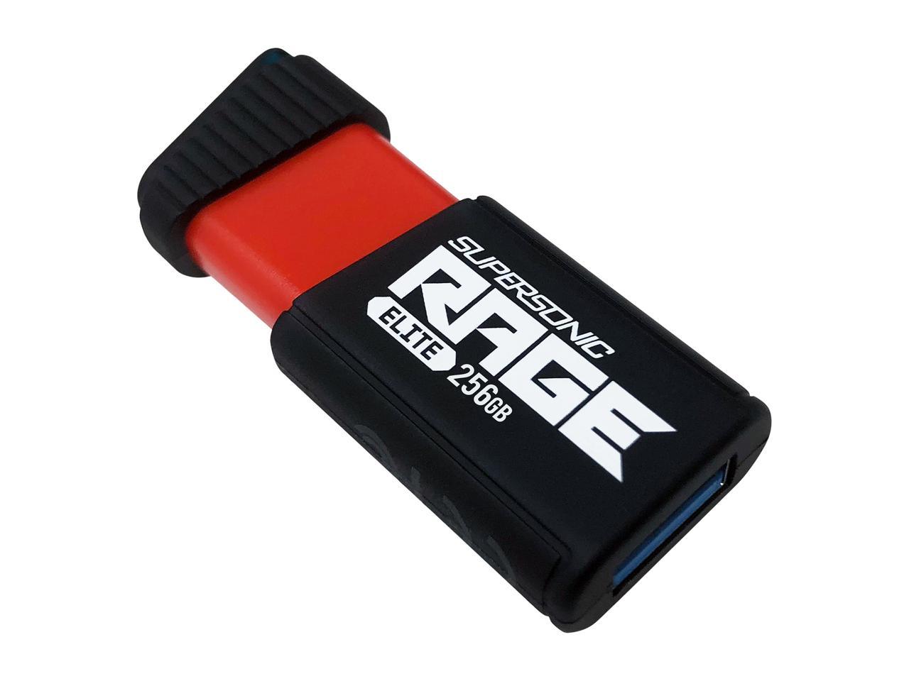 Patriot Supersonic Rage Elite 256GB USB 3.1, Gen. 1 (USB 3.0) Flash Drive Model PEF256GSRE3USB