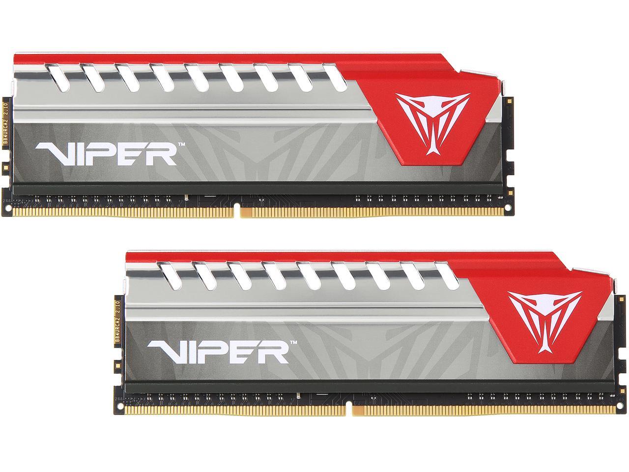 Patriot Viper Elite 16GB (2 x 8GB) 288-Pin DDR4 SDRAM DDR4 2400 (PC4 19200) Desktop Memory Model PVE416G240C5KRD