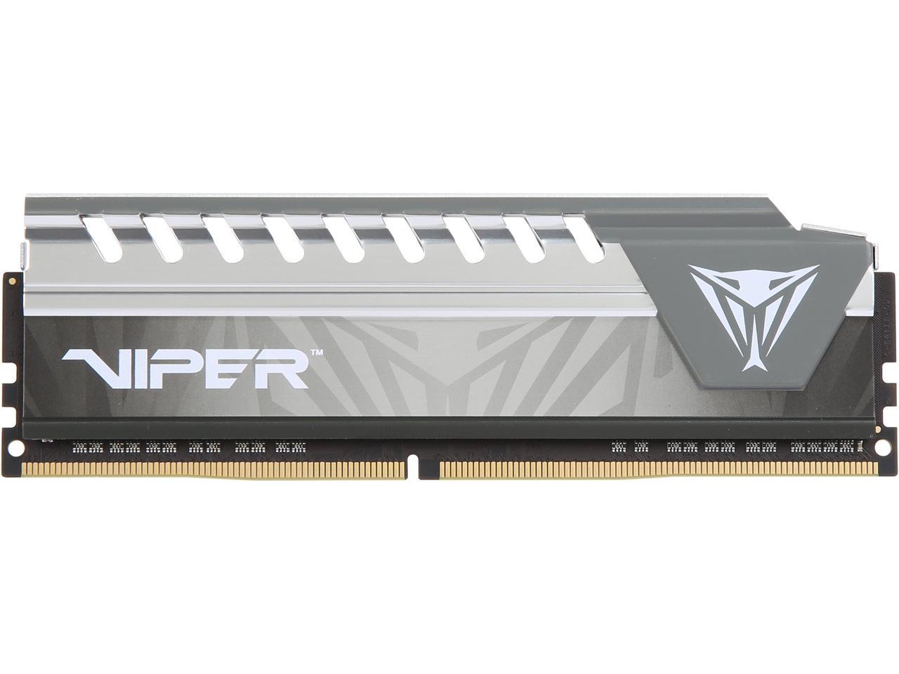 Patriot Viper Elite 16GB (1 x 16GB) DDR4 2400MHz DRAM (Desktop Memory) CL16 1.2V Grey DIMM (288-pin) Extreme Performance Memory PVE416G240C6GY (Intel XMP, AMD Ryzen)