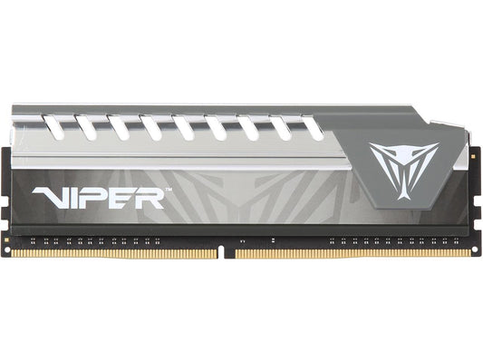 Patriot Viper Elite 8GB (1 x 8GB) DDR4 2400MHz DRAM (Desktop Memory) CL16 1.2V Grey DIMM (288-pin) Extreme Performance Memory PVE48G240C6GY (Intel XMP, AMD Ryzen)