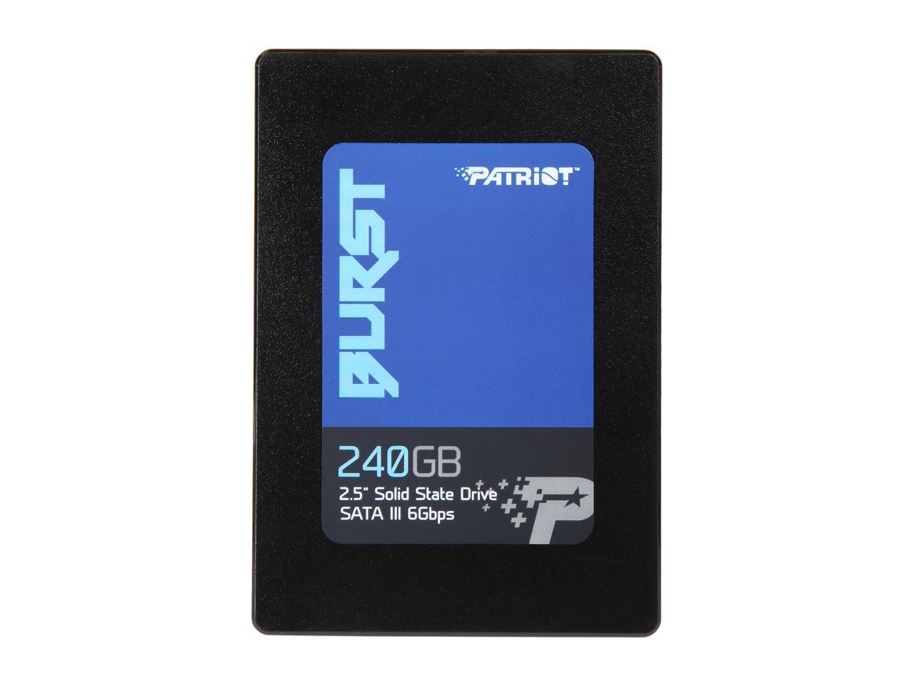 Patriot Burst 2.5" 240GB SATA III Internal Solid State Drive (SSD) PBU240GS25SSDR