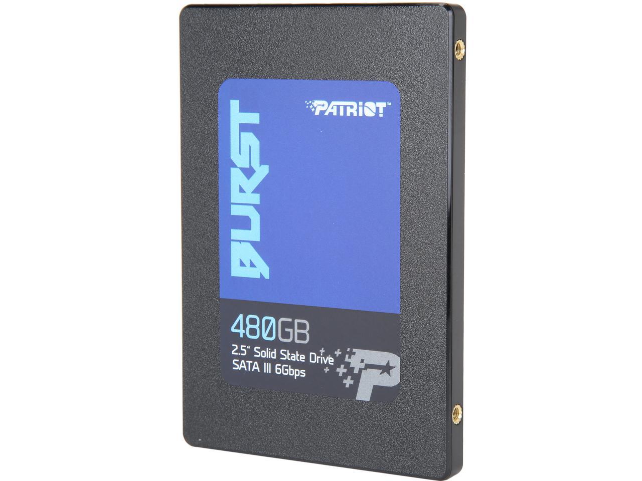 Patriot Burst 2.5" 480GB SATA III Internal Solid State Drive (SSD) PBU480GS25SSDR