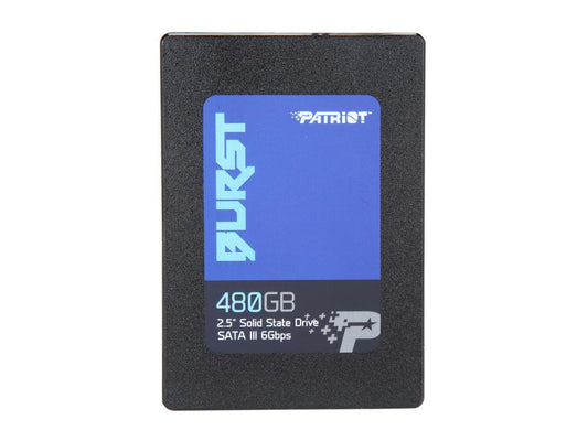 Patriot Burst 2.5" 480GB SATA III Internal Solid State Drive (SSD) PBU480GS25SSDR